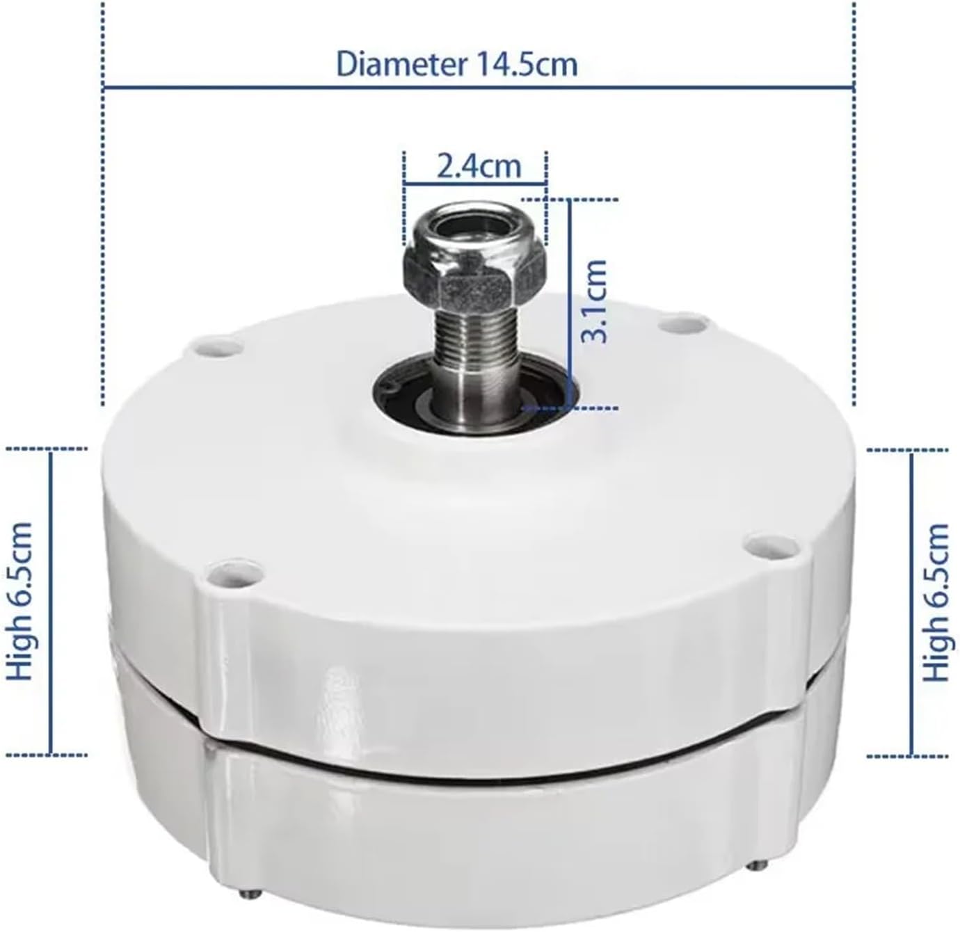 Wind Turbine Generator Kit 6000W 12V 24V 48V Permanent Magnet Generator Low Resistance for Wind Turbine DIY with Base Low Starting Speed for Home(Single Shaft,48V_5000W)