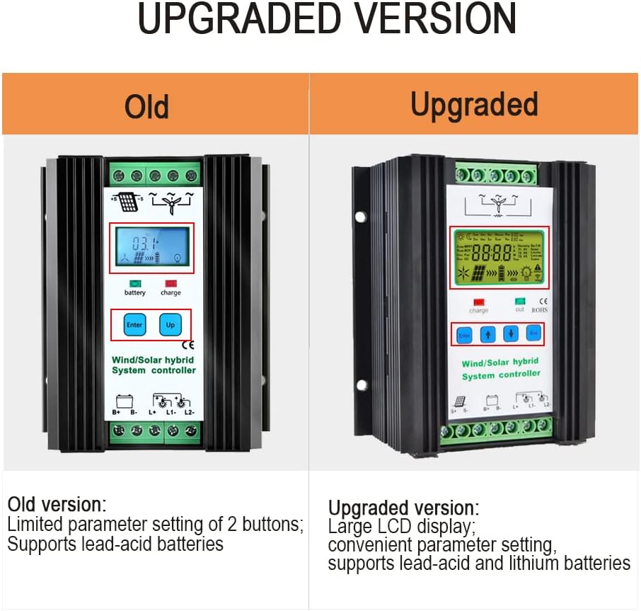 1000W PWM Wind Solar Hybrid Charge Controller + 10FT 10AWG Solar Panel Extension Cable + Y Branch Connector + 10 Pairs M-C-4 Cable Connectors Kit