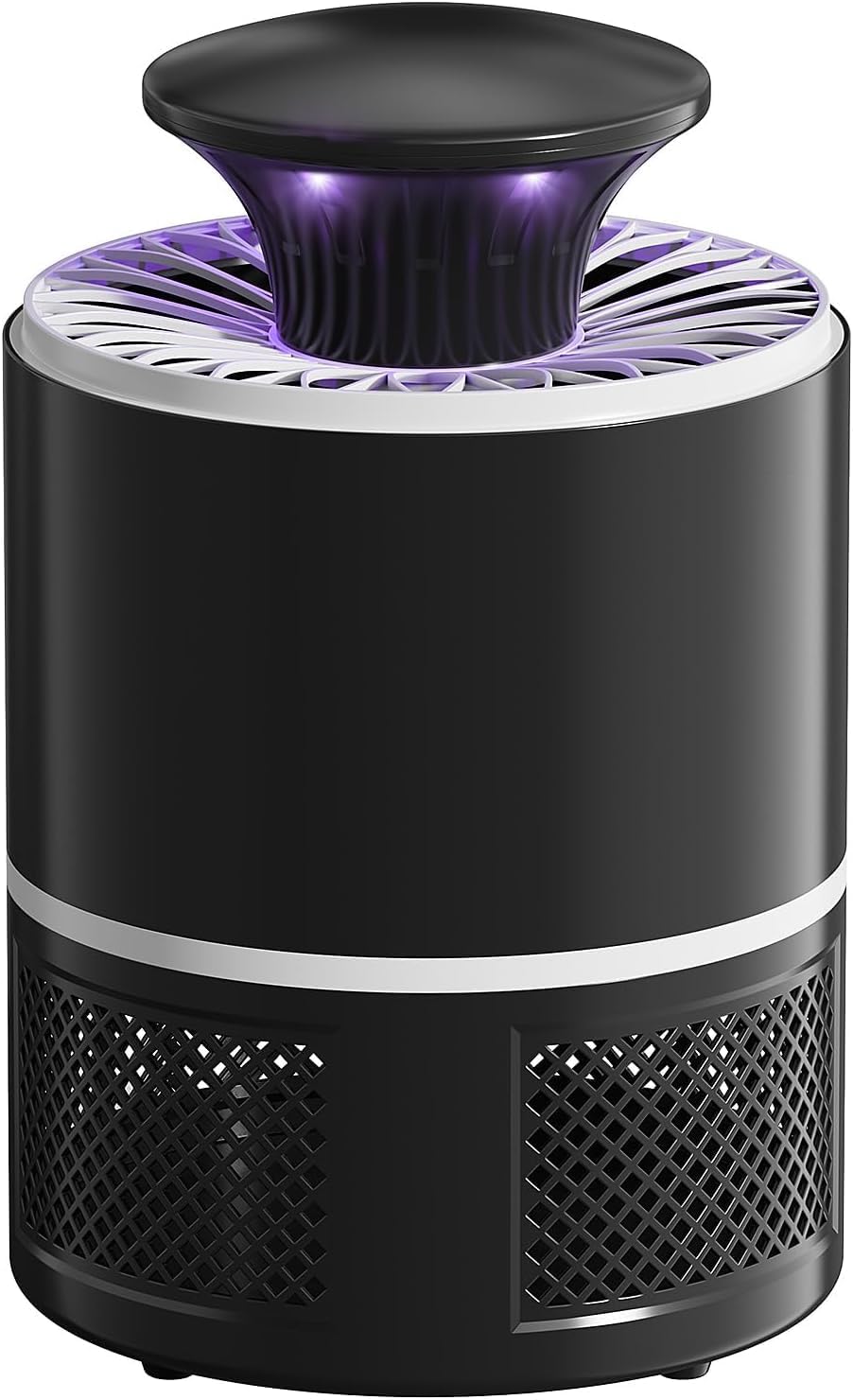 Fruit Fly Traps for Indoors, 2 in 1 Fruit Fly Trap for Home, Gnat Traps for House Indoor Bug Zapper Flying Insect Trap for Plants Moths Mosquitoes (Black)