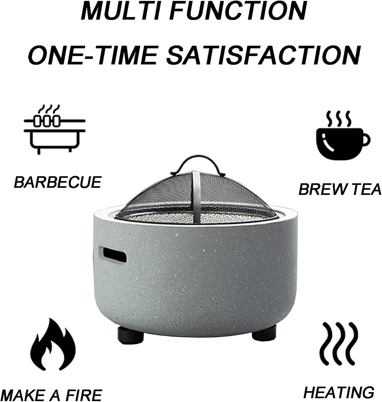 Fire Pit Outdoor fire Pit, Oyster Grill Set, Balcony Villa Courtyard Grill Set