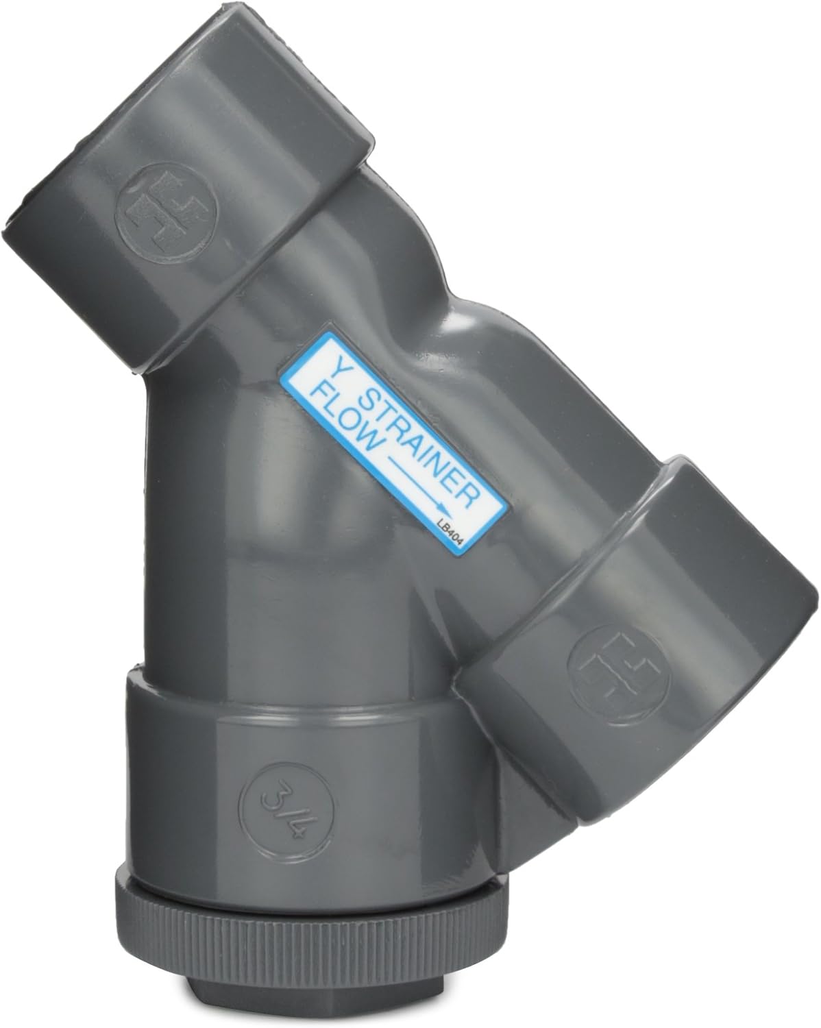 Hayward YS10075S 3/4-Inch Socket PVC Y-Strainer with FPM O-ring Seals