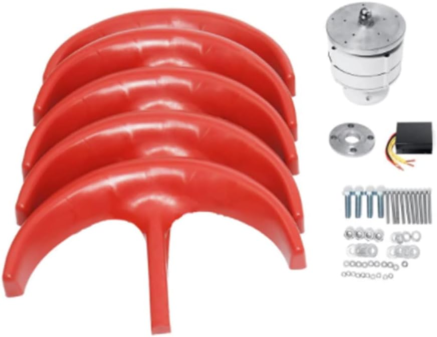 4500W 5 Blades 12V 24V Vertical Axis Wind Turbines Generator Lantern Motor Kit Electromagnetic for Home Hybrids Streetlight Use