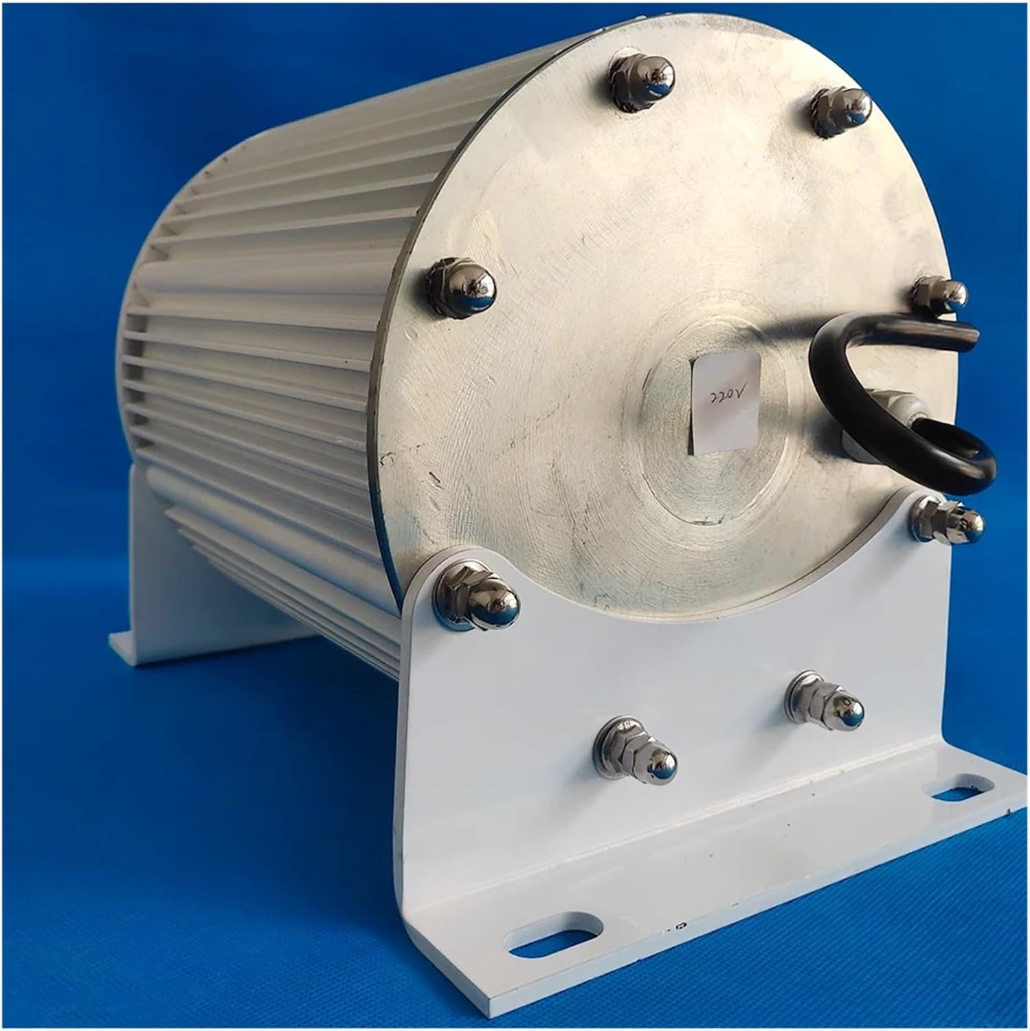 Wind Turbine Generator Kit, High Efficiency 20KW 48V 96V 240V 380V Electric Low RPM 3 Phases AC Permanent Magnet Alternator Turbine Motor With Base for Hybrid Solar Wind System(DIRECT SHAFT_380V_25KW)