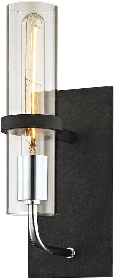 Troy Lighting B6191 Xavier - 1 Light Wall Sconce 13.5 inches Tall and 5.25 inches Wide - Vintage Iron Finish