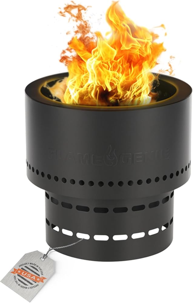 Flame Genie Portable Fire Pit - Smoke-Free Inferno Wood Pellet Fire Pit, 19