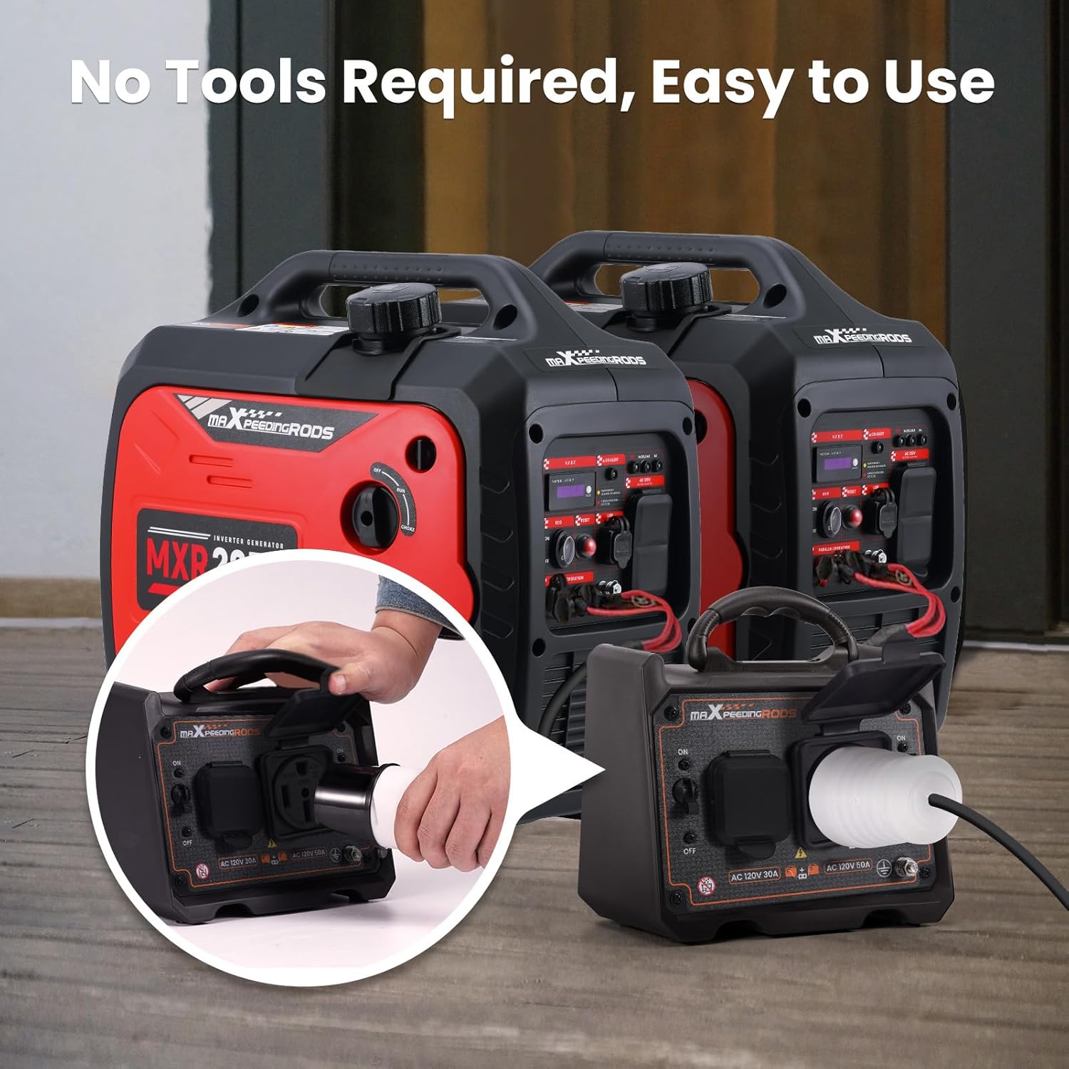 maXpeedingrods Generator Parallel Kit with 120V 30A, 120V 50A Outlets and 50-Amp Circuit Breaker