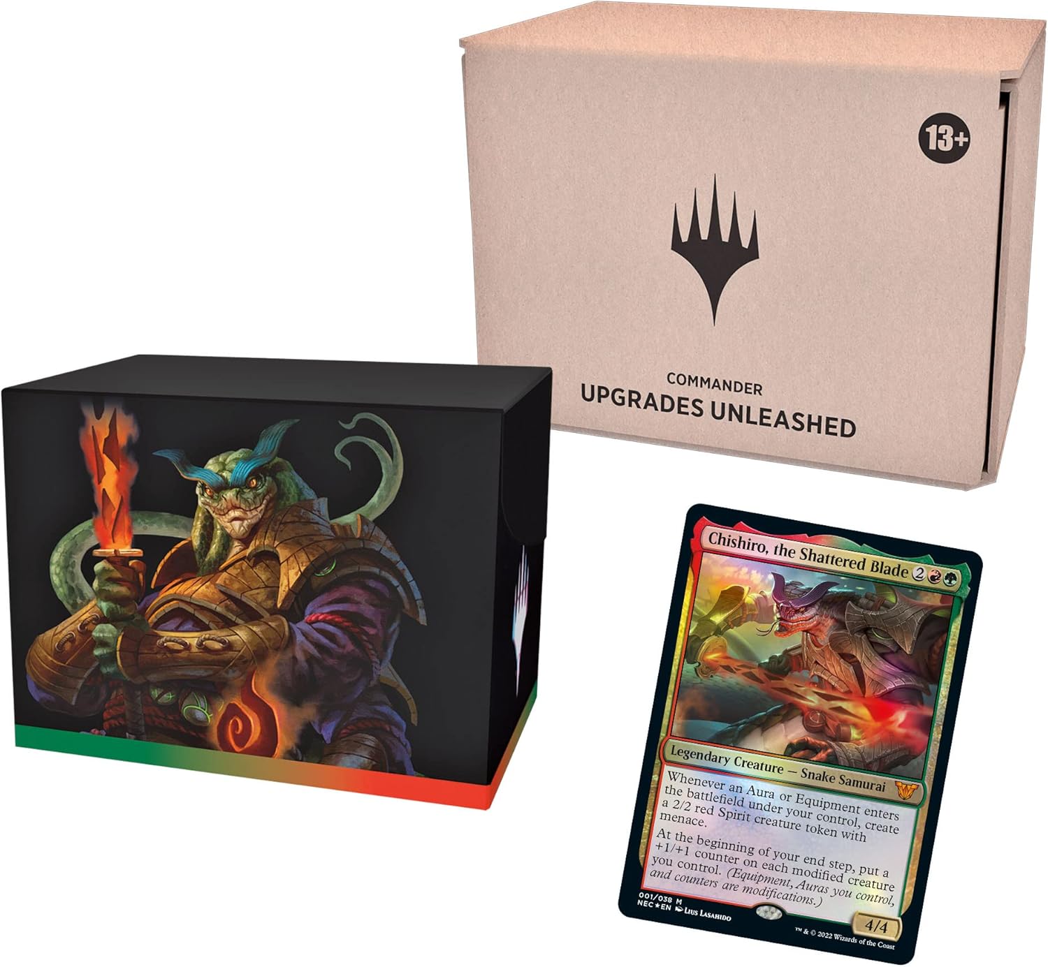Magic: The Gathering Kamigawa: Neon Dynasty Commander Deck – Upgrades Unleashed (Red-Green) | Minimal Packaging Version