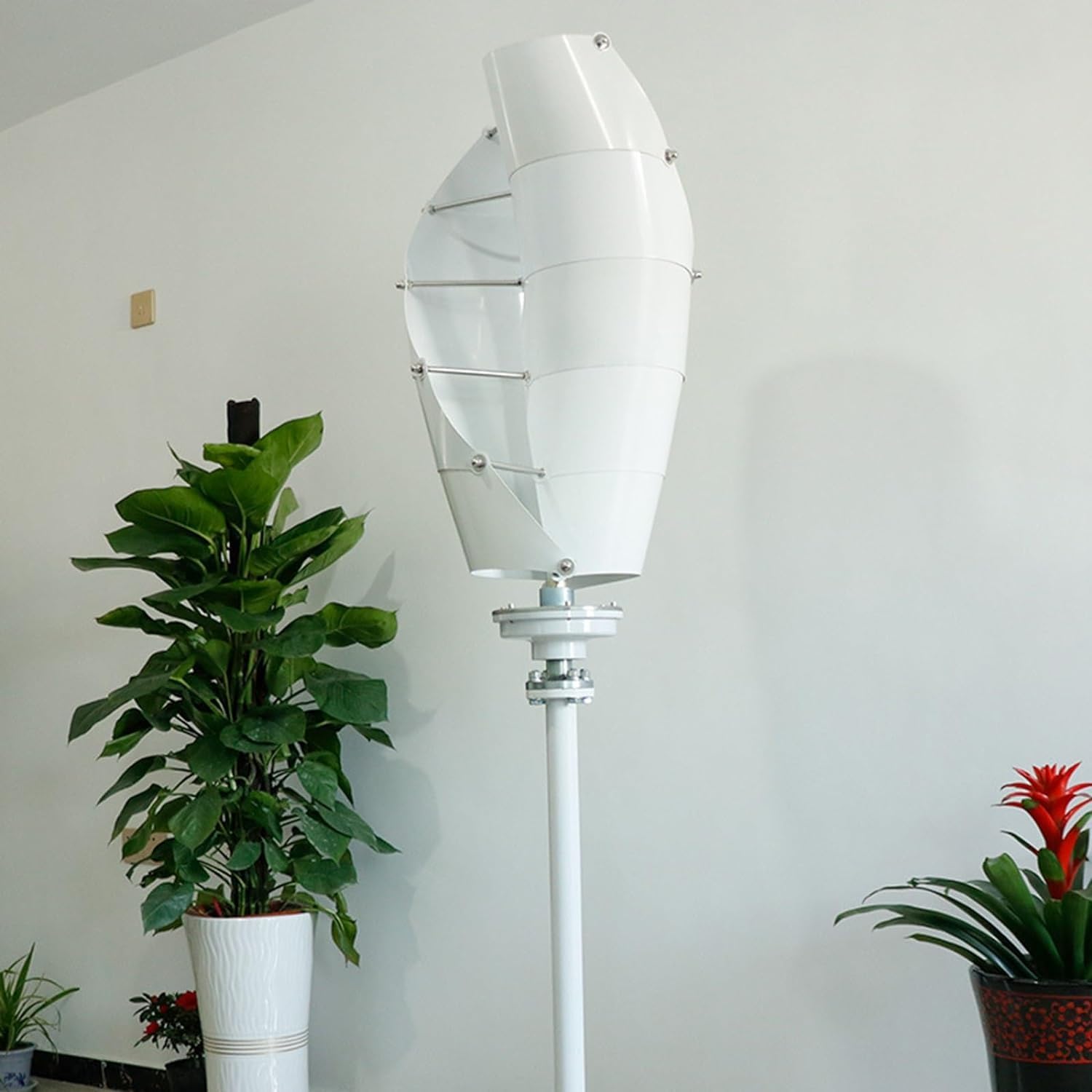CHRISK Vertical Axis Wind Turbine 9000W Small Wind Turbine Kit Wind and Solar Complementary Street Light Marine Monitoring Wind Turbine
