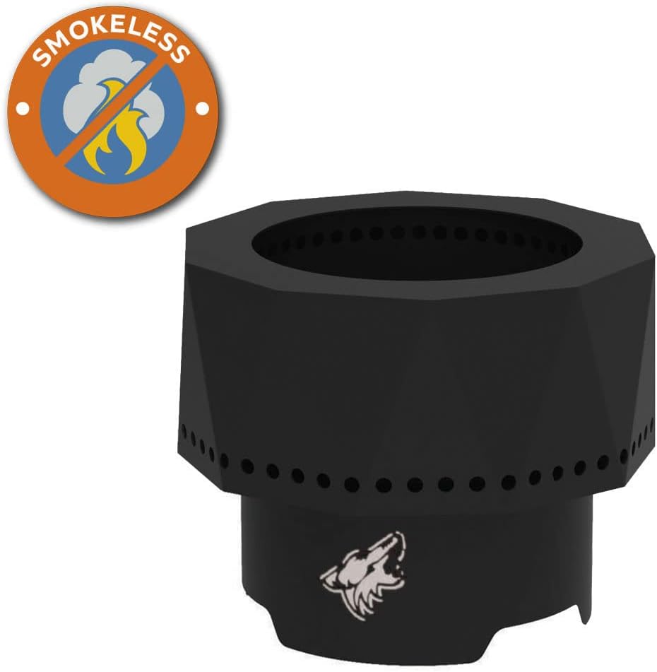 Blue Sky Outdoor Living Fire Pit - 15.76 x 12.49 Arizona Coyotes Ridge Portable Smokeless Fire Pit with Team Logo & Carrying Bag