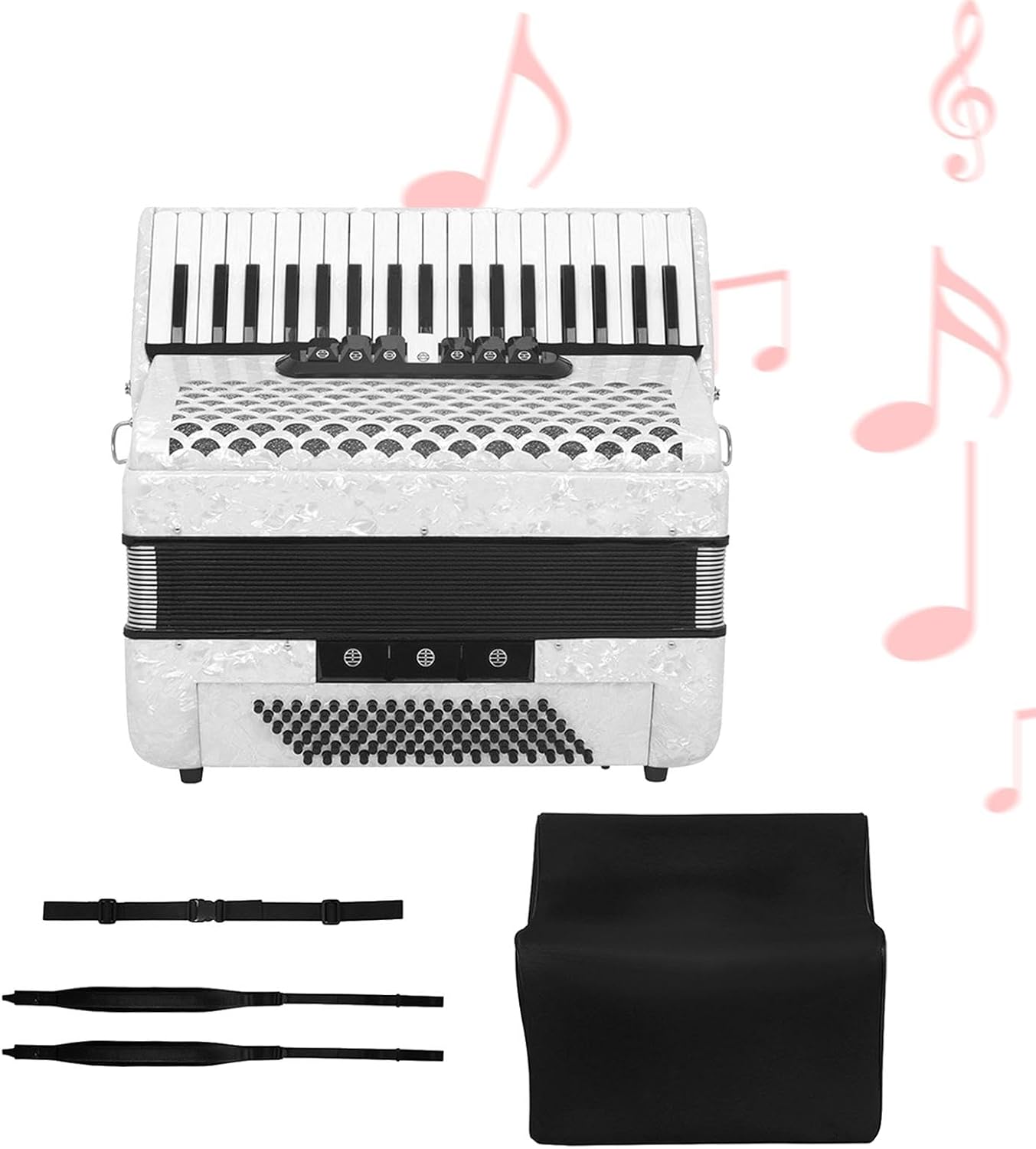 37 Key 96 Bass Accordion with Bag Rhythm Training Portable Hand Keyboard for
