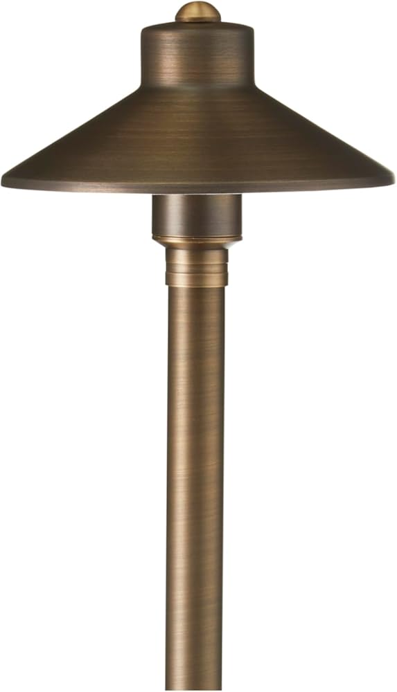 VOLT 15-Pack 12V Cast Brass Flat Hat Path Lights (7