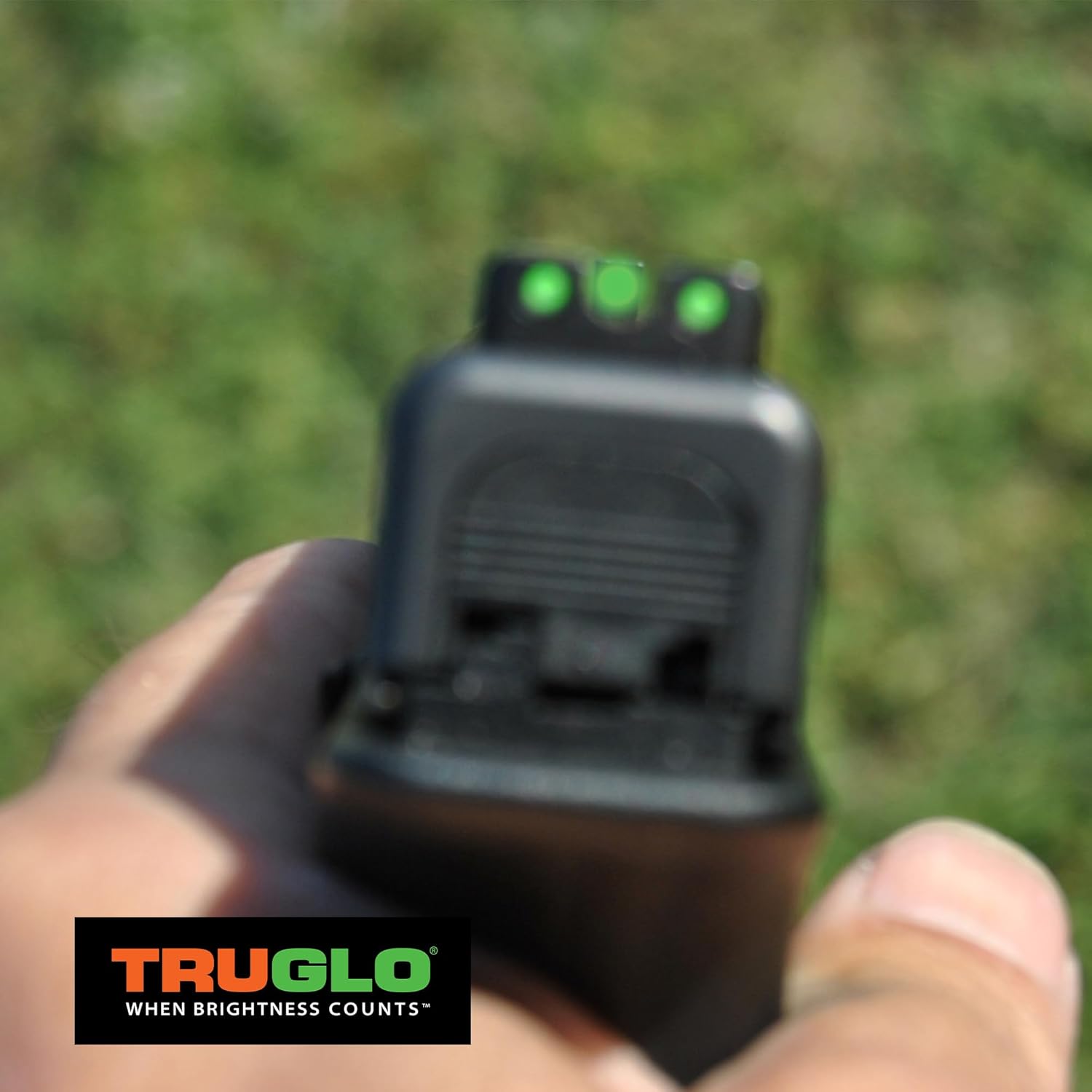 TRUGLO TFO Tritium & Fiber-Optic Handgun Sight Durable Snag-Resistant Glowing Front & Rear Night Sight, Compatible with Smith & Wesson M&P Series