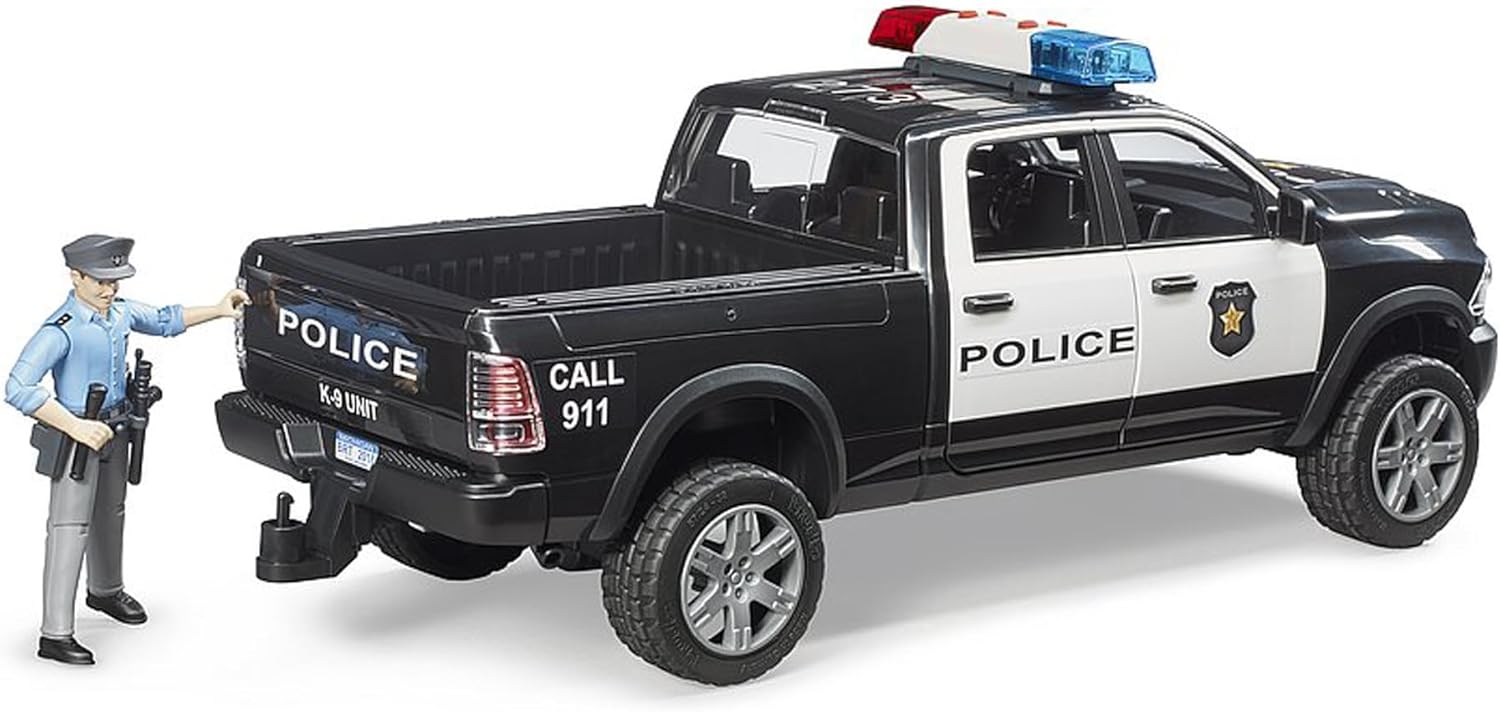 Bruder 02505 Ram 2500 Police Pickup with Police Officer