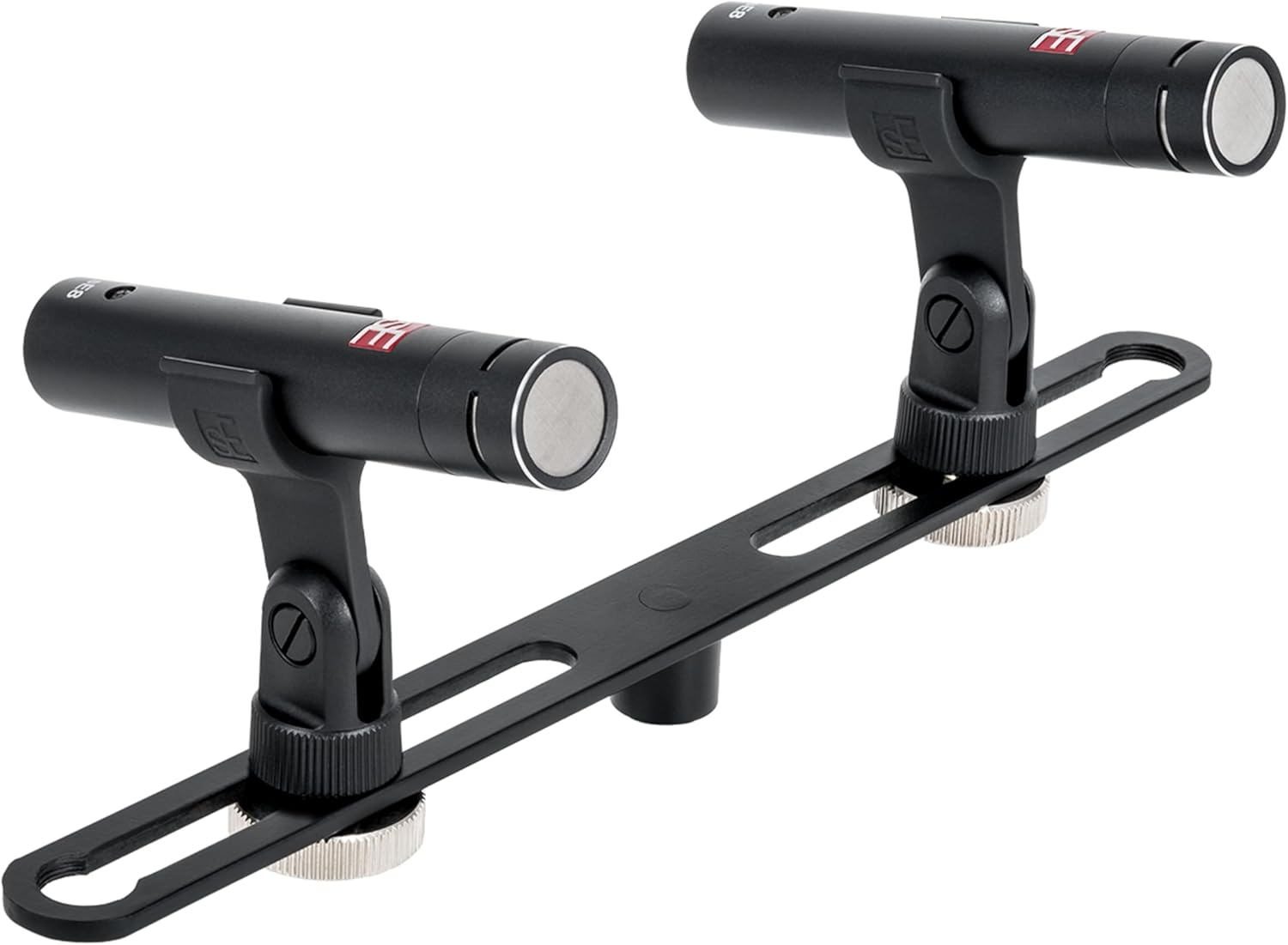 SE ELECTRONICS sE8 XLR Small Diaphragm Condenser Microphones - Matched Pair with Mounting Bar & Case - Handcrafted Professional Instrument Microphone for Drums & Guitar in Studio or on Stage