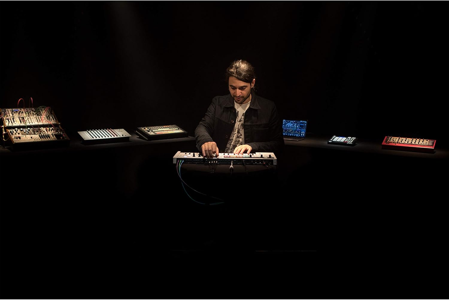 Arturia KeyStep Pro 37-Key USB/MIDI/CV Keyboard Controller and Sequencer, with Aftertouch, 4-Track Polyphonic Sequencer, and Metronome with Gravity Phone Holder and Pro Headphone Bundle