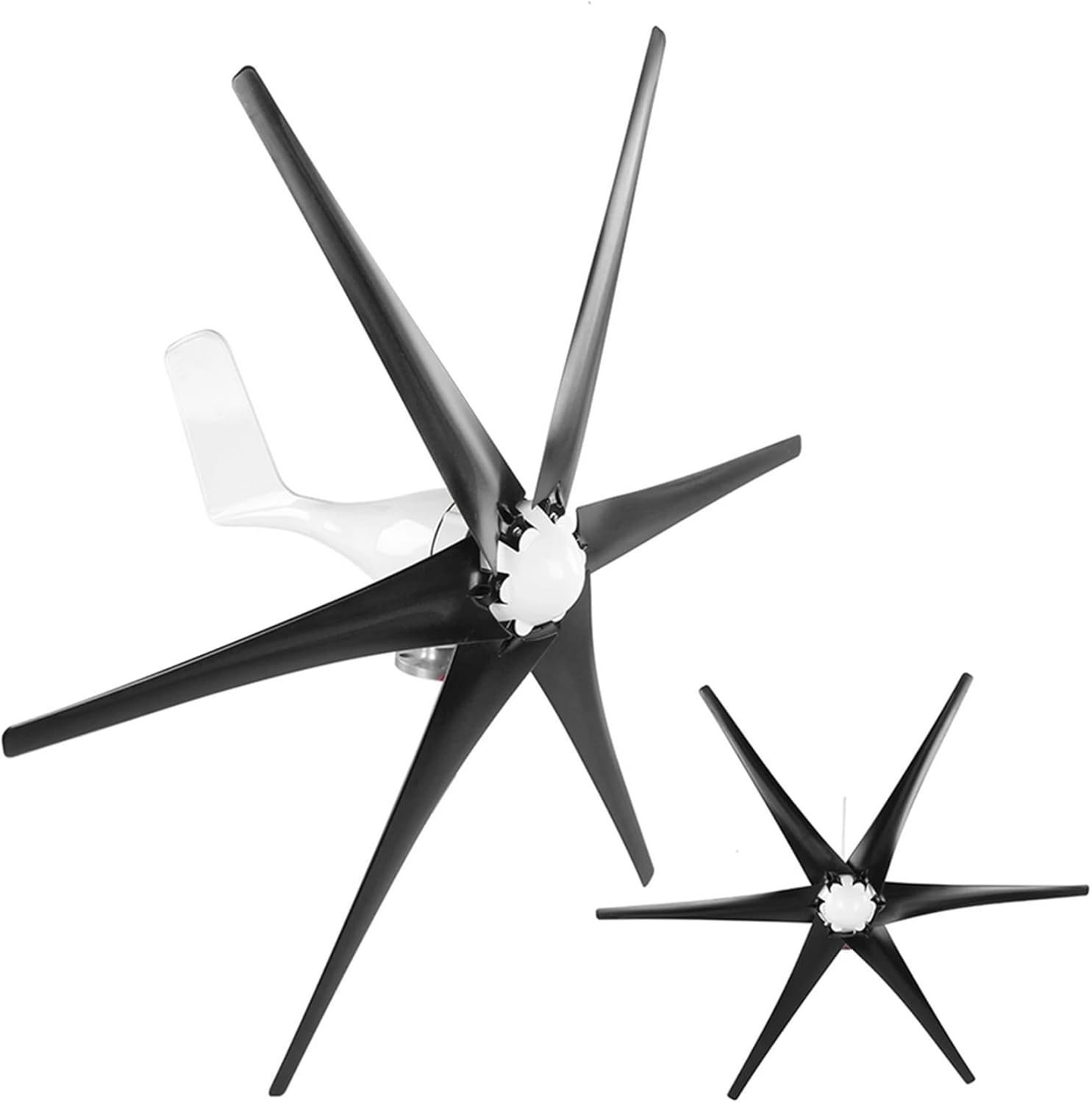 48v, 5 Blade Professional Wind Turbines 12V 24V 48V 220V Small Windmill Generator 100W-800W Industrial Solar and Wind Power Parts and Accessories (12V)