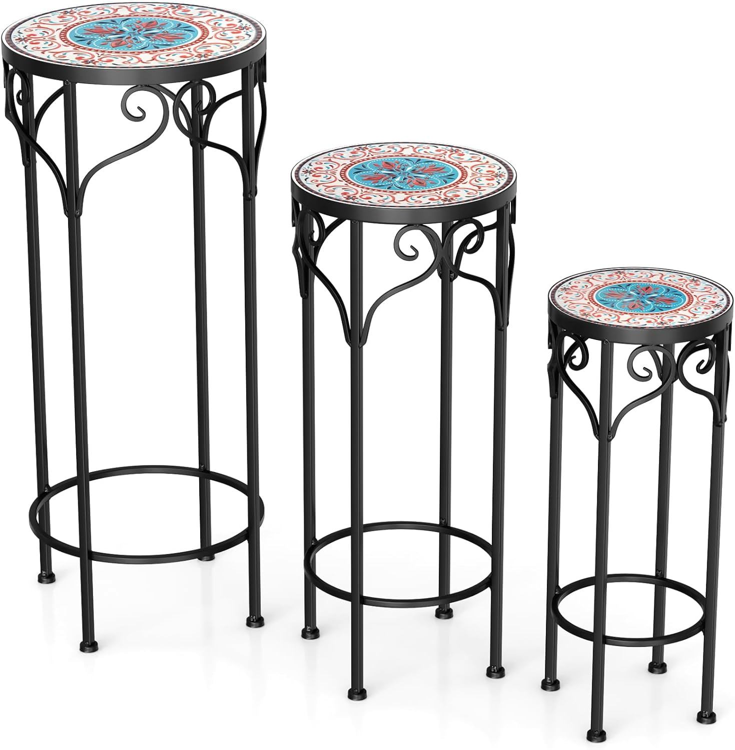 Giantex Metal Plant Stand Set of 3, 28