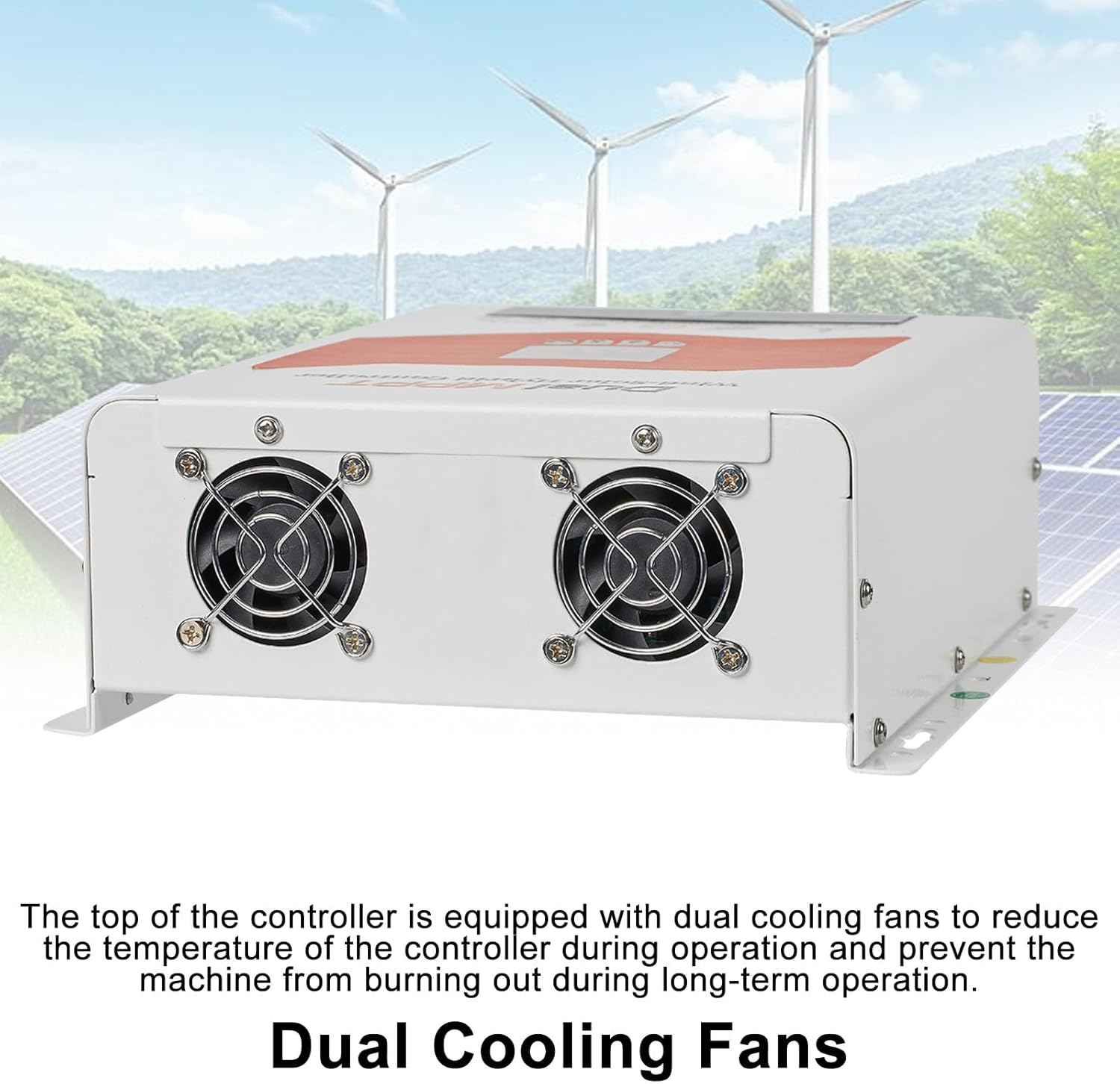 Dual MPPT Wind Solar Hybrid Charge Controller, with Color LCD Display, 5000W 12V/24V/48V, for Solar Power Panels and Wind Turbines 12V/24V