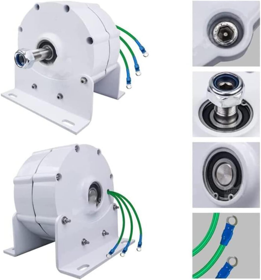10000W Gearless Permanent Magnet Alternator - Low RPM AC Generator for Wind & Hydro Turbines, 5000W/6000W/8000W Options Available, 24V Base Usage, High Efficiency Power Solution