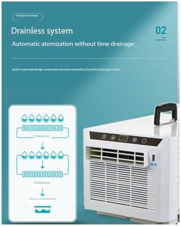 Portable Air Conditioner, Drain-free Mosquito Net, Mobile Air Conditioner, Cooling Air Fan, Portable Parking, Camping Tent, Suitable for Home, Outdoor