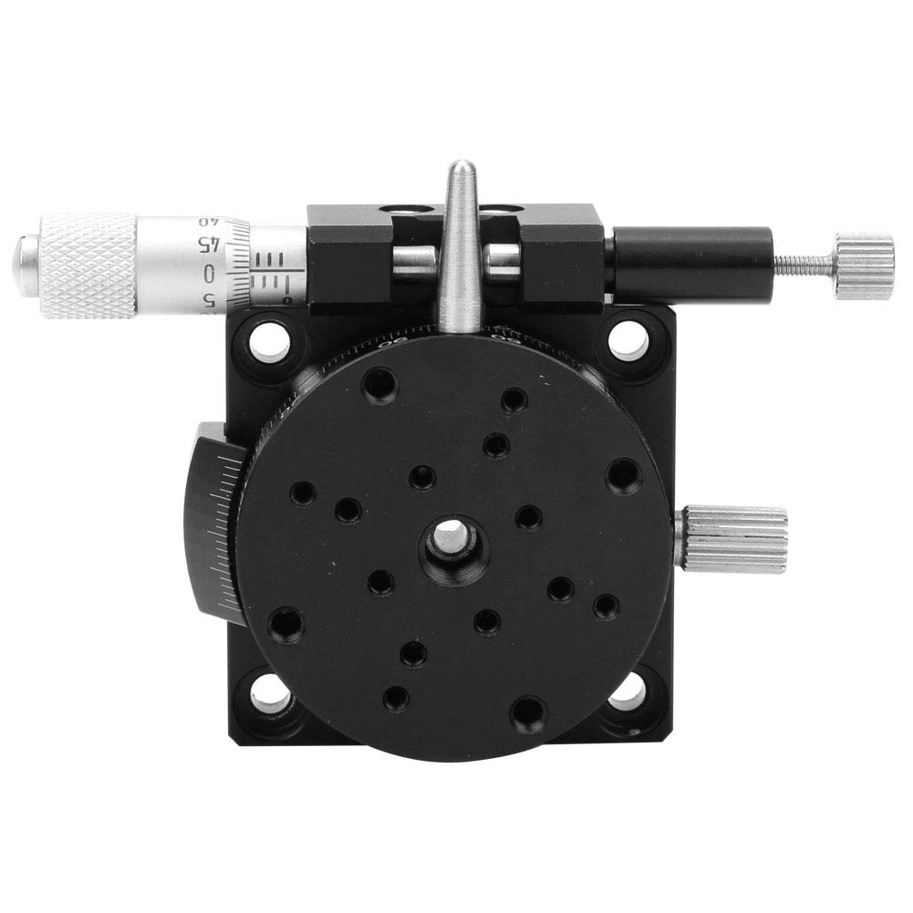 R Axis Trimming Station | RSP40 - L Manual Micrometer Slide Platform | 40mm Aluminum Alloy for Optical Experiments/Accurate Measurement/Machinery Production