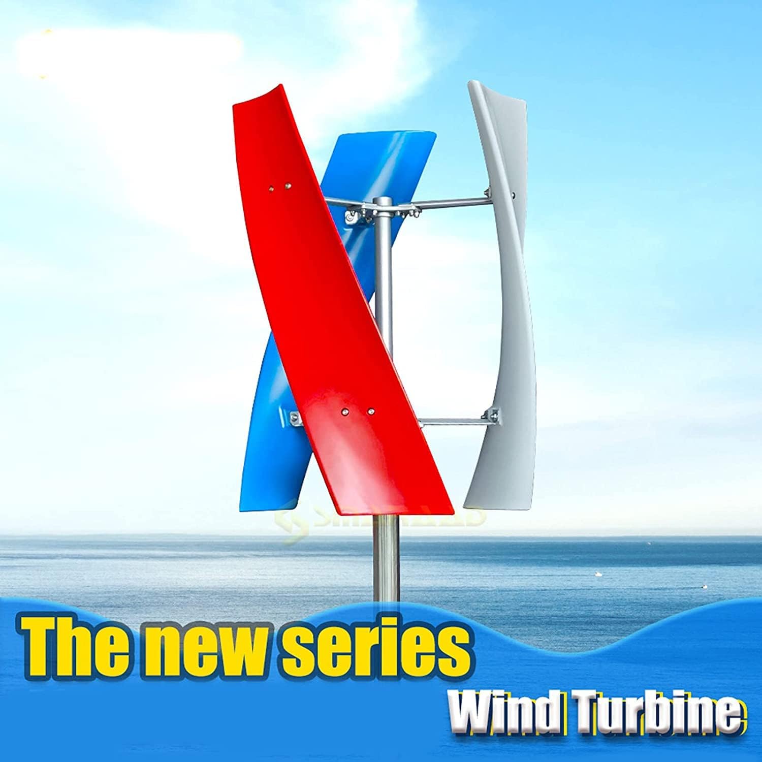 12000W Vertical Magnetic Levitation Wind Power Turbine Generator, 12V-220V 3-Blade Wind Turbine with Waterproof Charge Controller for Home Or Camping