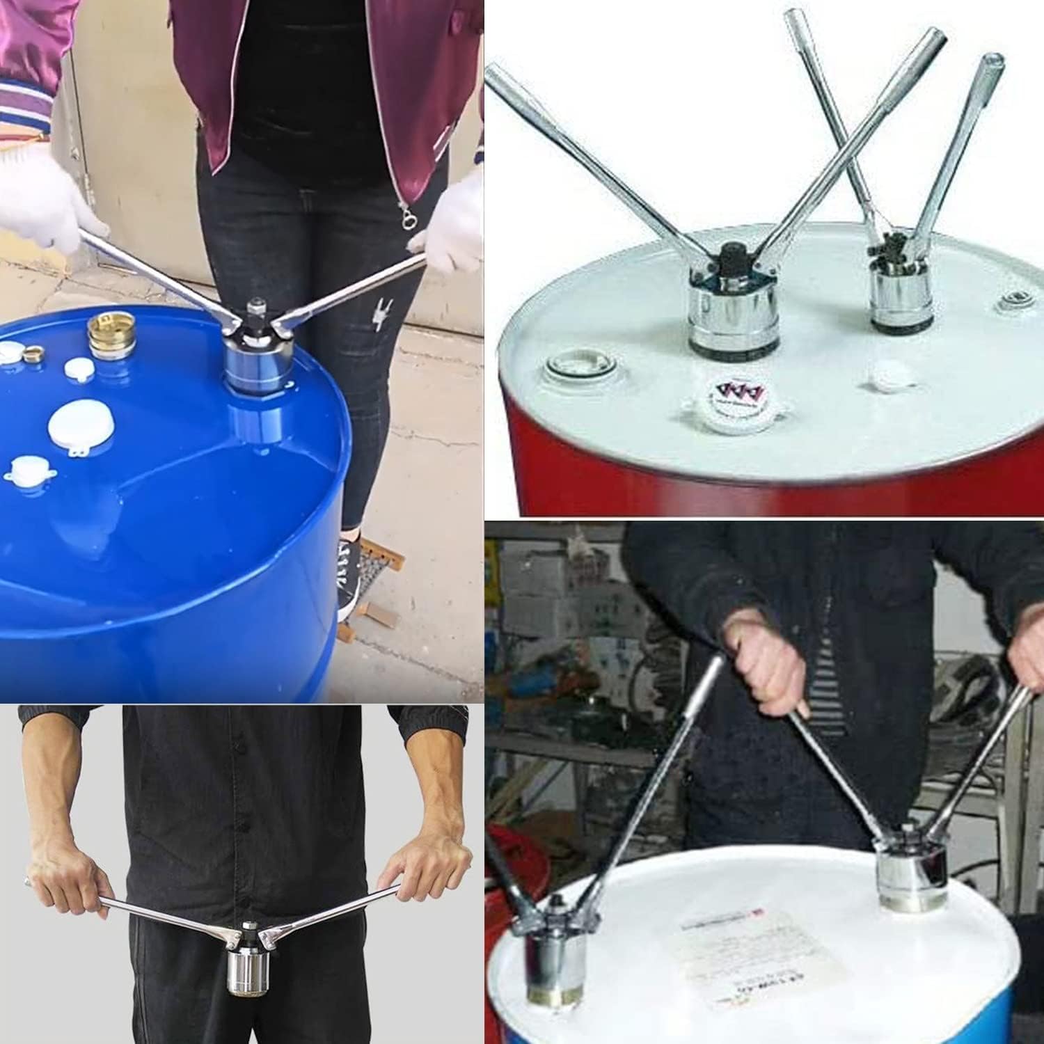 200L Drum Cap Seal Crimping Machine - 53 Gallon Oil Barrel Crimper Tool for 75MM & 35MM Caps - Heavy Duty Sealing Equipment for Industrial Use