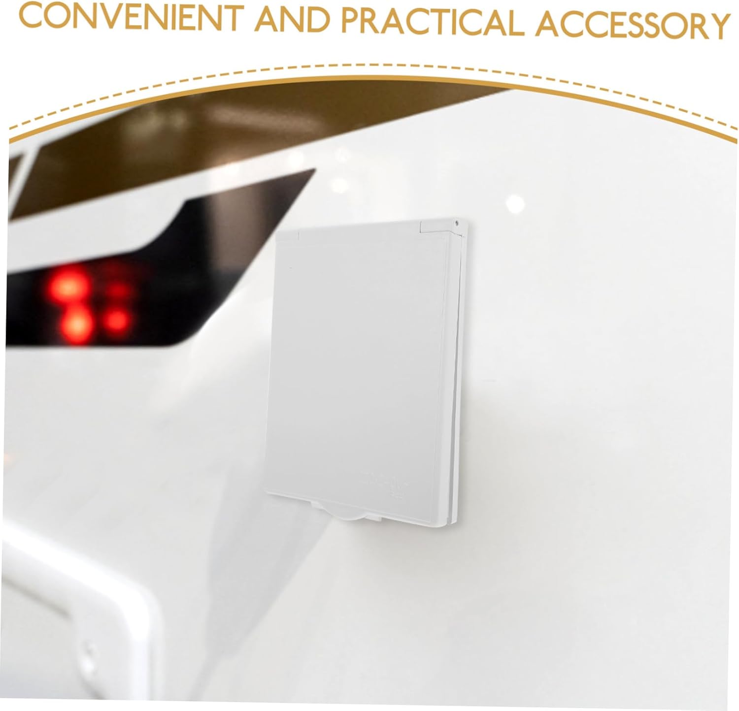 Mobestech 5pcs Rv Inlet Socket Power Inlet Box for Outdoor Use Compatible Rvs and Generators Easy to Install Weatherproof Design for Performance