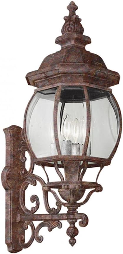 Trans Globe Imports 4052 RT Four Light Wall Lantern from Francisco Collection 15.00 inches, Multicolor