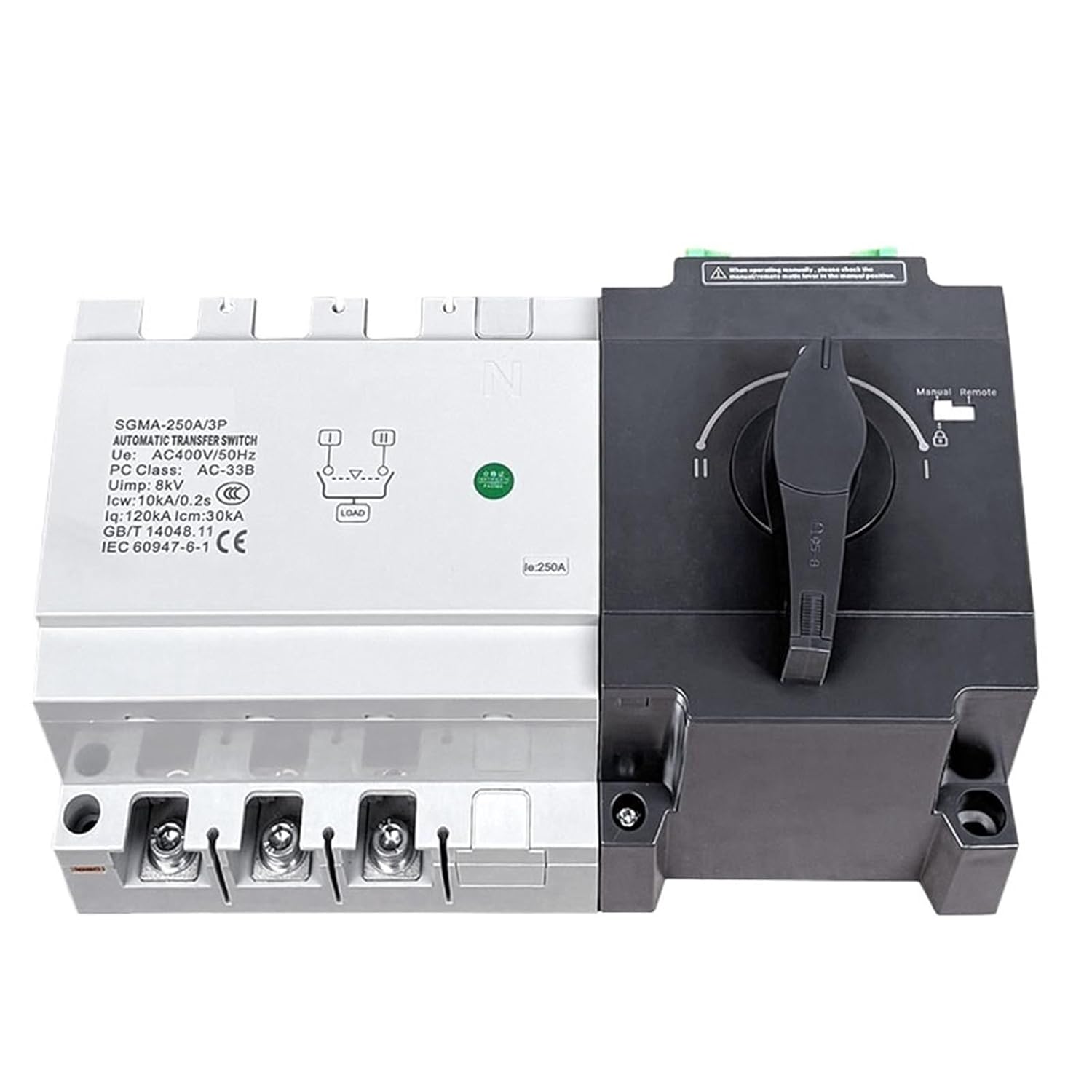 1pcs Genset Generator ATS Dual Power Automatic Transfer Switch SGM SGMA-250A 250A 3P Match with Generator Control Moudel
