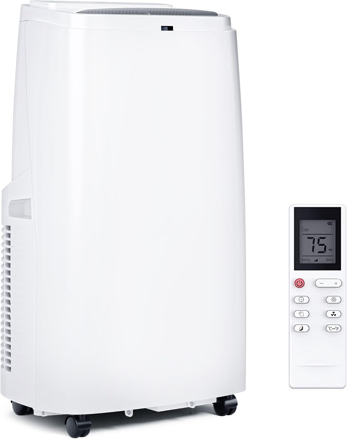 SIMOE Portable Air Conditioner 12000BTU(Ashrae), w/Built-in Dehumidifier, Fan, Quiet AC Unit Cools Rooms to 450 sq.ft, Remote Control, Complete Window Mount Exhaust Kit