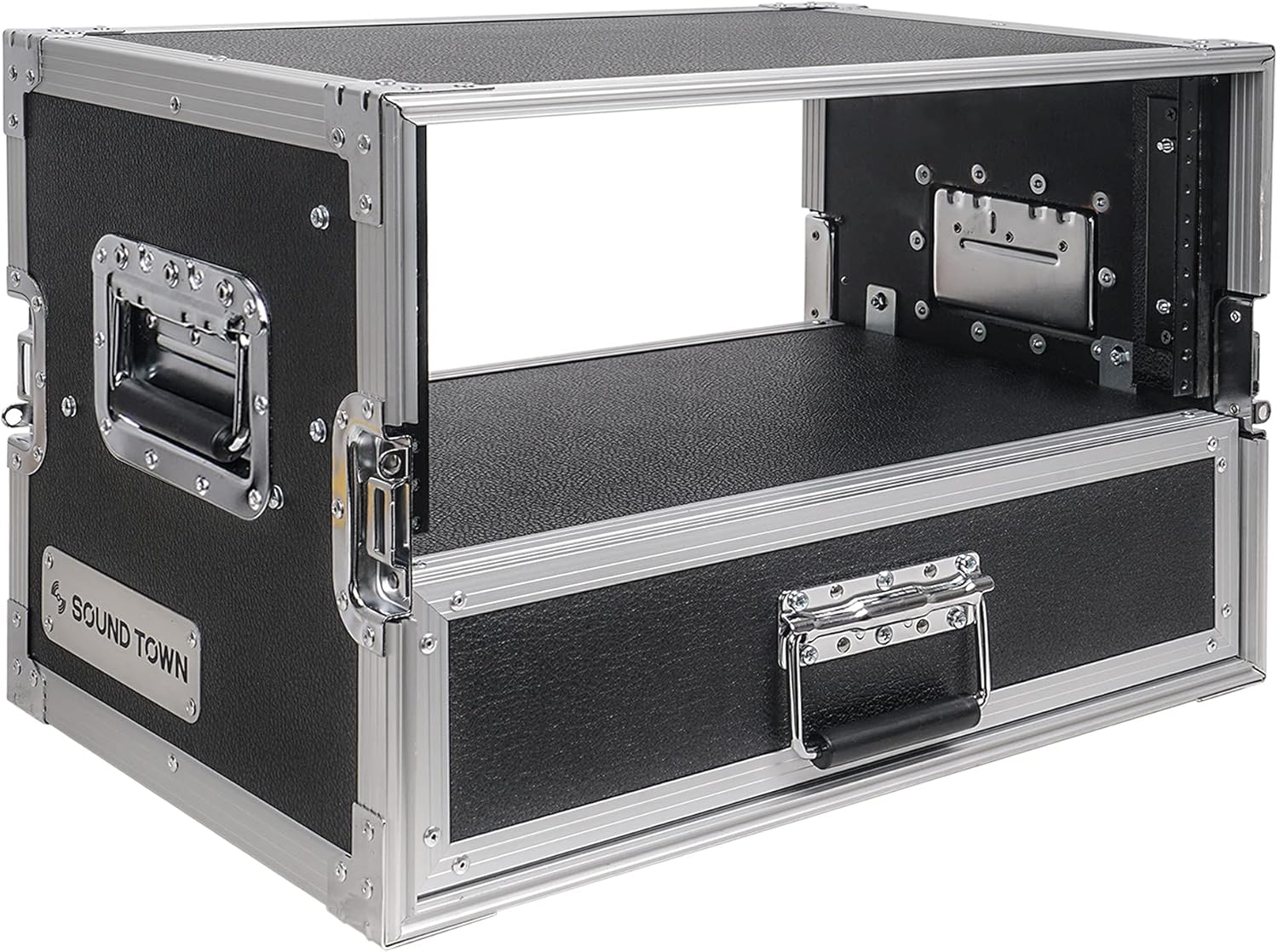 Sound Town 4U Rack Case with 2U Rack Drawer for 19