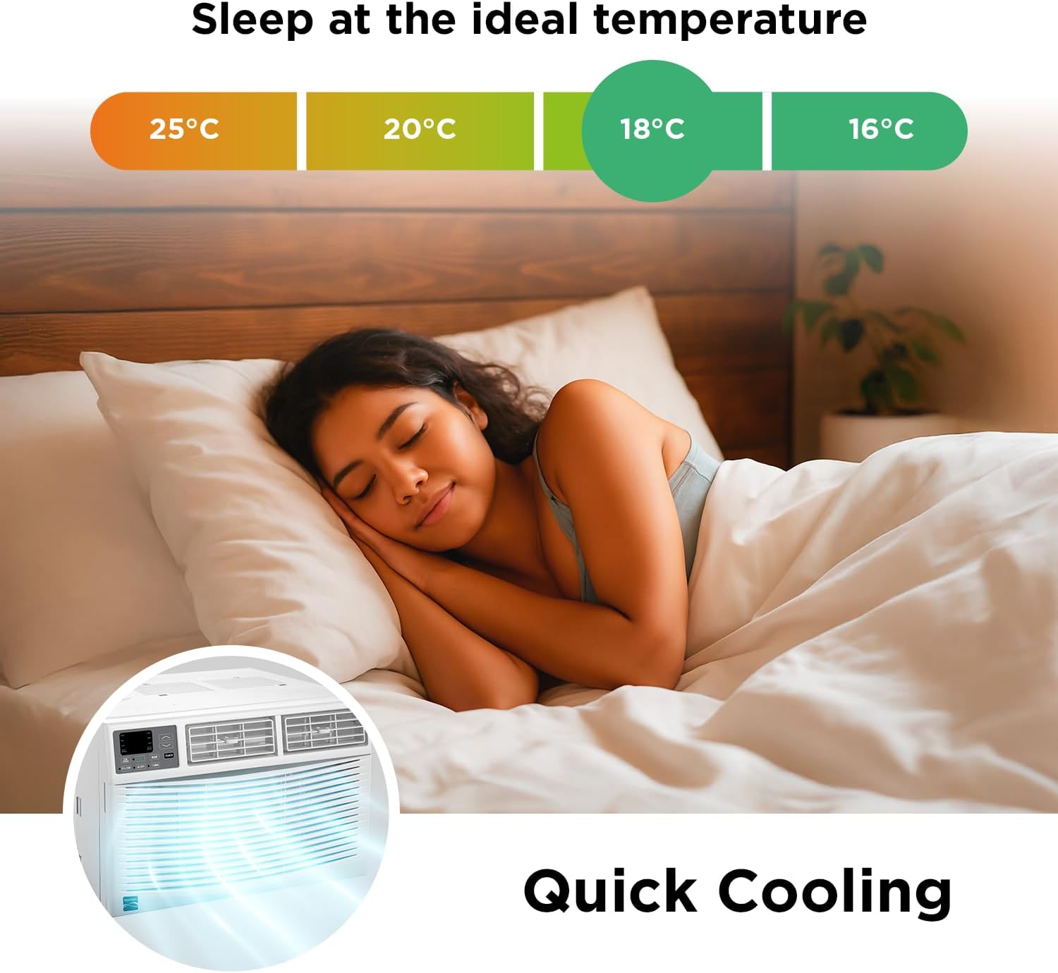 Kenmore KM12K-R 12,000 BTU Window Air Conditioner for Large Rooms up to 550 Sq. Ft. – Quiet Cooling, Remote Control, Digital Display, 3 Fan Speeds, Easy Install, Washable Filter, Energy Efficient