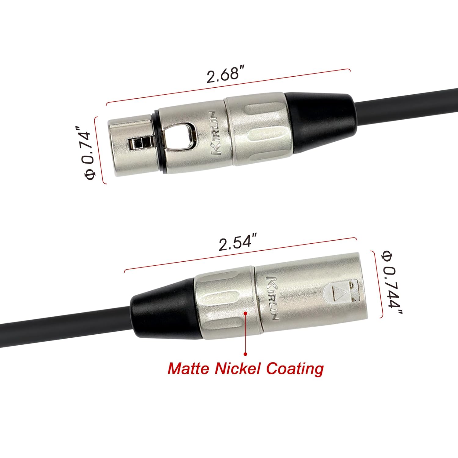 KIRLIN Cable MT-815-5M 5-Meter 8-Channel Multi-Track Snake Cable XLR Male to XLR Female