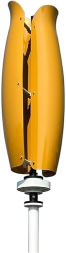 3000W Maglev Wind Turbine Generator Kit - High Efficiency 12V/24V/48V Vertical Wind Power System with Controller & Unloader for Roofs, Gardens, Boats - Yellow