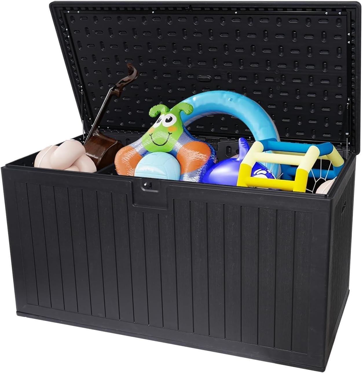 KEIKI 230 Gallon Outdoor Deck Storage Box,Large Lockable All Weather Containers for Patio Furniture Cushions,Pool Accessories,Garden Tools