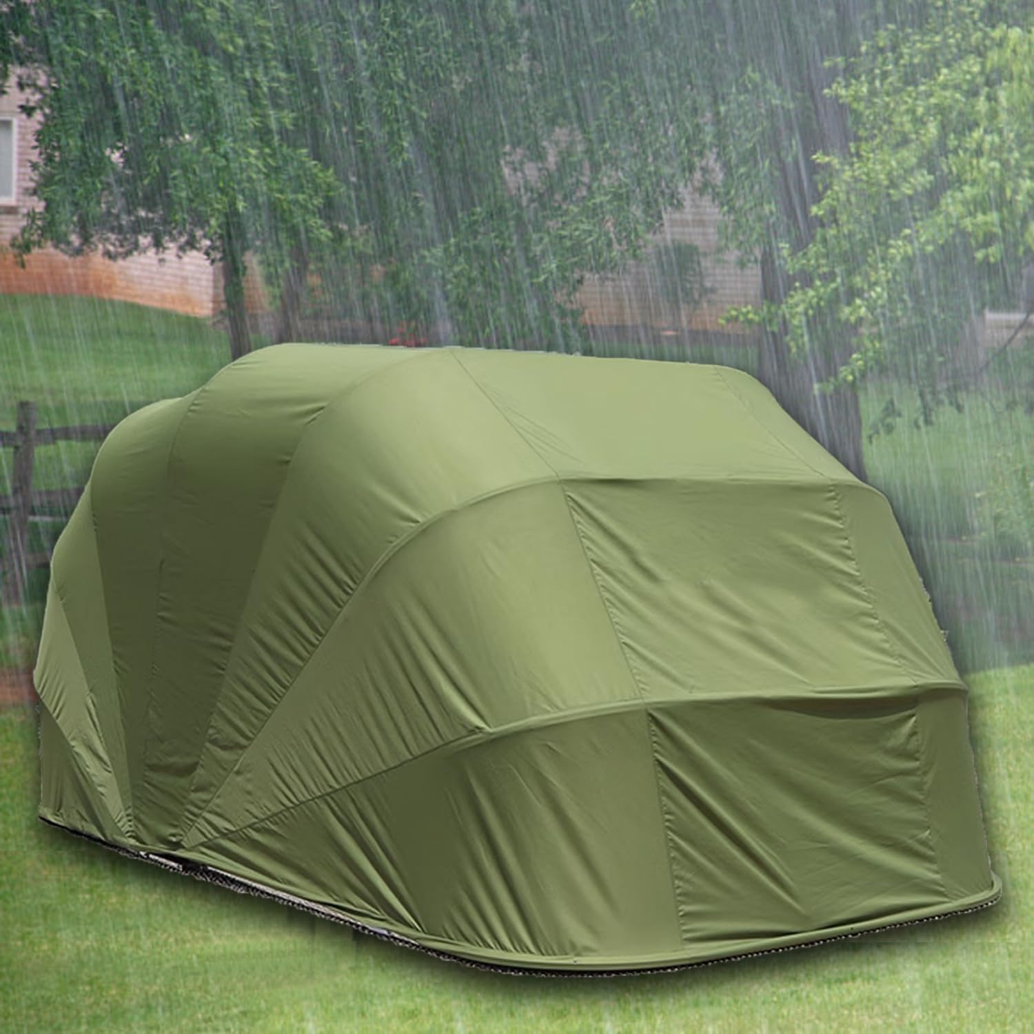 Semi-Automatic Mobile Car Tent,Portable Car Cover Car Tent with Stainless Steel Bracket,Water-Resistant,Proof Wind Multifunction Heavy Duty Carport(6.4 * 2.8 * 2.65M/21 * 9 * 8.7Ft)