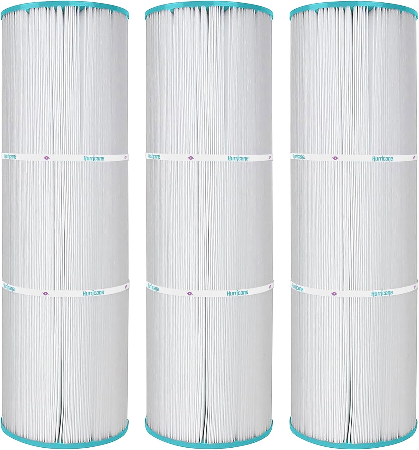 Hurricane Filters HF5397-01 3 Pack Advanced Spa Filter Cartridge - Replacement for PLB-S-100, Unicel C-5397, Filbur FC-2792, Rainbow, Waterway, Leisure Bay S2/G2 Spa 100