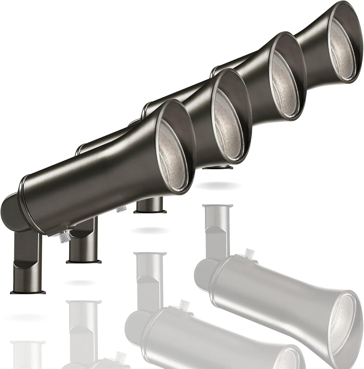 Kichler Landscape 28311 - Showscape 3 Watt Olde Bronze MR11 LED Low Voltage Hardwired Spot Light - 12 Volts - 250 Lumens - 3000K (4 Pack)