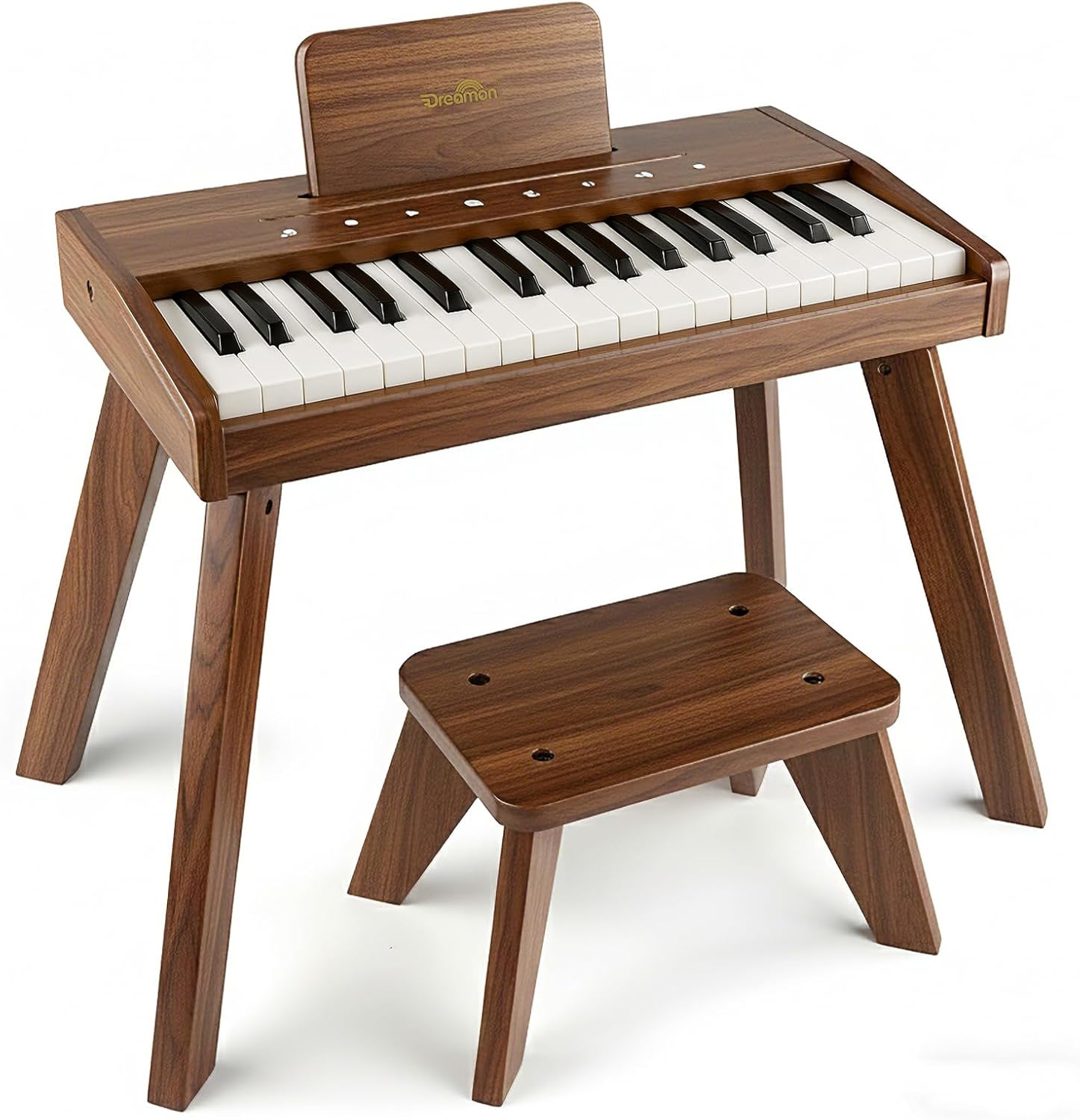 Dreamon Kids Digital Piano Keyboard, Music Educational Instrument Toy, Wood Piano for 3+ Girls and Boys, Christmas & Birthday Gifts for Kids Ages 6-12 Years Old