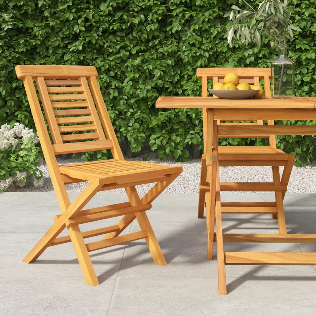 Folding Patio Chairs 2 pcs 18.5