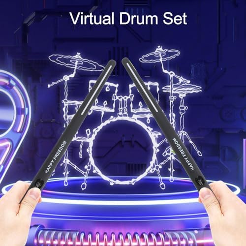 Virtual Drum Set, with 3D Motion Sensing, Electronic Drum Set Virtual Reality Drum Set for Beginners Children Adults