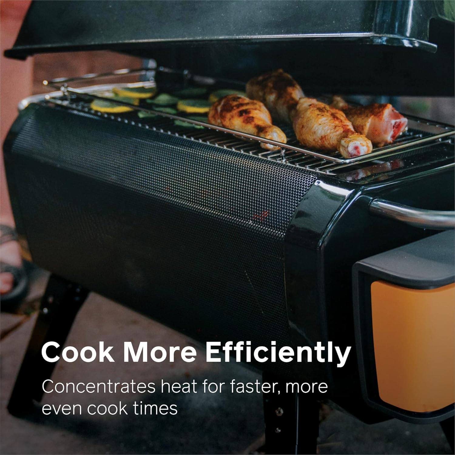 BioLite, Enamel Coated Grill Cover Lid for FirePit, Works with Charcoal and Firewood Cooking