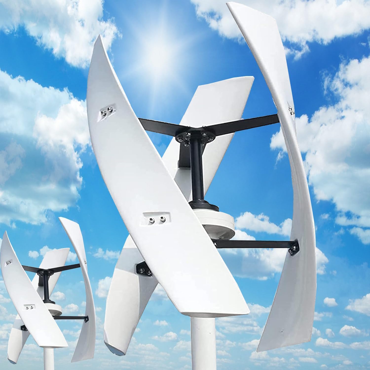 5000W Wind Turbine Generator Kit for Home Use - Maglev Wind Mill with MPPT Controller, Perfect for Street Lighting & Renewable Energy Solutions