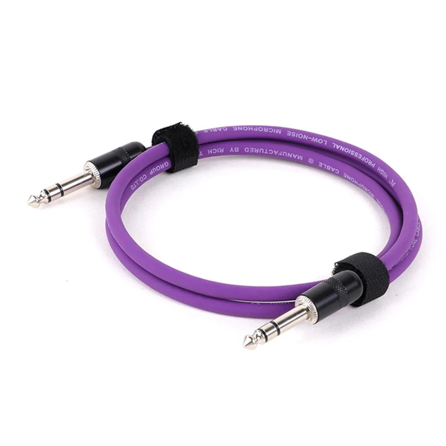 TSTS Guitar Audio Cable 1/4 Inch Straight Instrument Cable Stereo Professional Colorful Cable for Guitar Bass Amplifier Keyboard(Purple,15m)