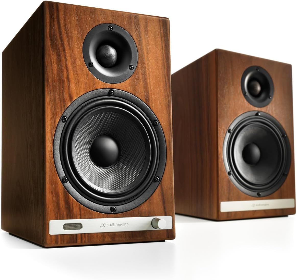 Audioengine HD6 Premium Powered Bookshelf Speakers | 150W Audiophile-Grade Bluetooth 5.0 Speakers with aptX HD | 24-Bit DAC | Real Wood Veneer