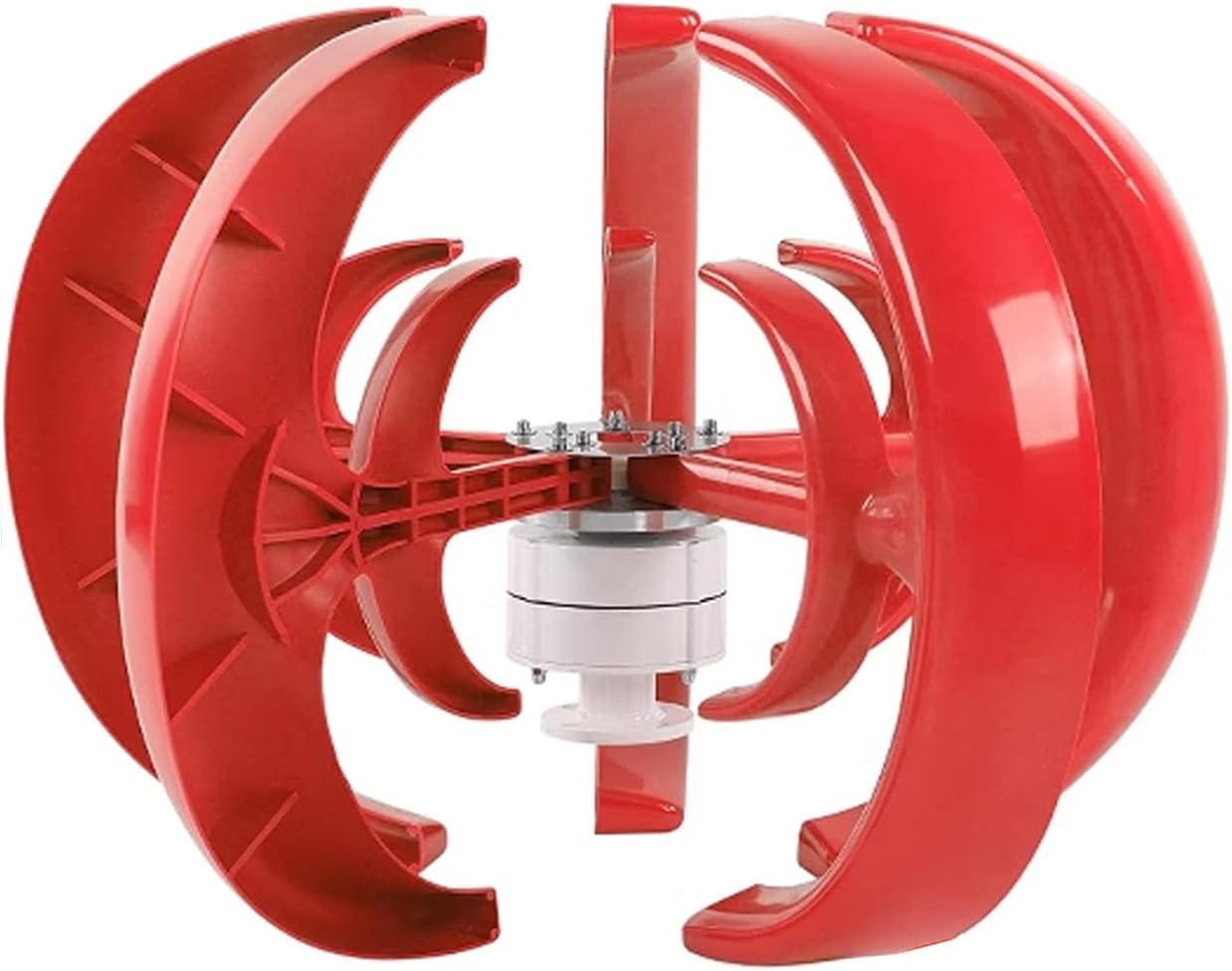 Wind Turbine Generator Kit,Vertical Wind Turbine Electricity Set,5 Blade Horizontal Wind Power Generator Kit For Home,Boat,Marine,Monitoring,Street Lighting(Size:300W)