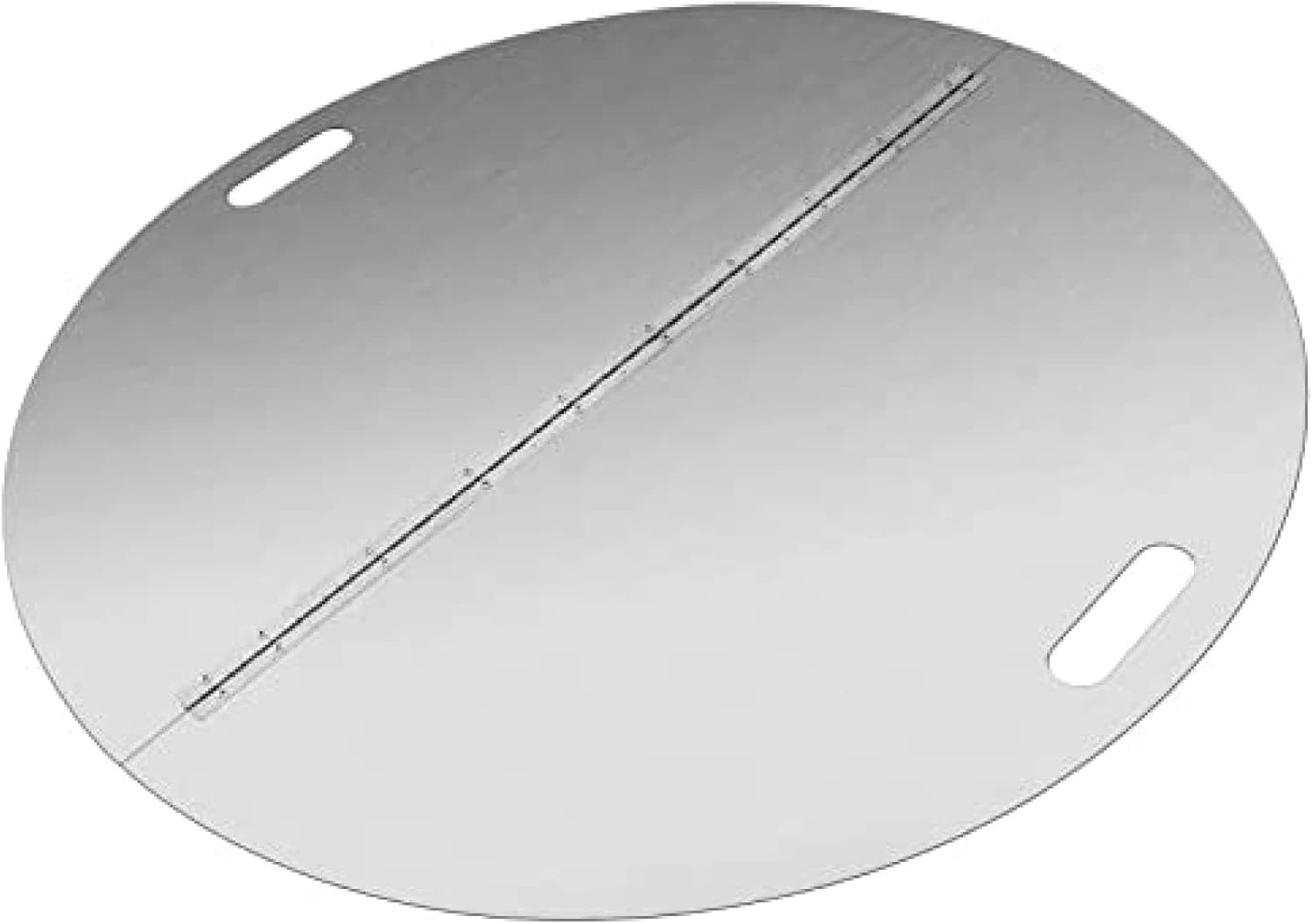 Fire Pit Lid 1.5mm Thick 430 Stainless Steel Burner Cover Round Lid for Drop-in Fire Pit Pan,40inch