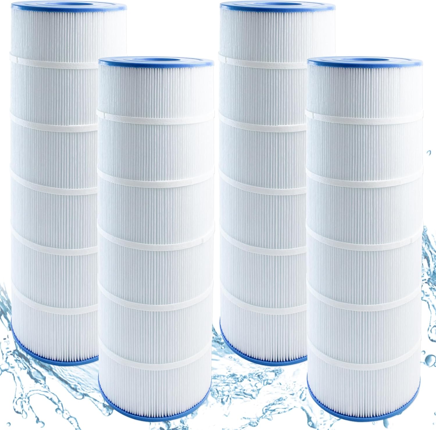 4-Pack PLF106A Pool Filter Replaces for Hayward CX880XRE, Pleatco PA106-PAK4, Ultral-A1, Unicel C-7488, Filbur FC-1226, FC-6430, Hayward SwimClear C4020, C4025, C4030，25 1/2