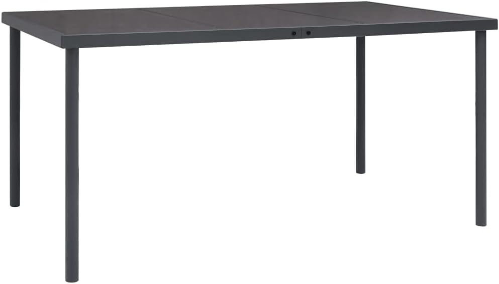 Patio Dining Table Anthracite 59.1